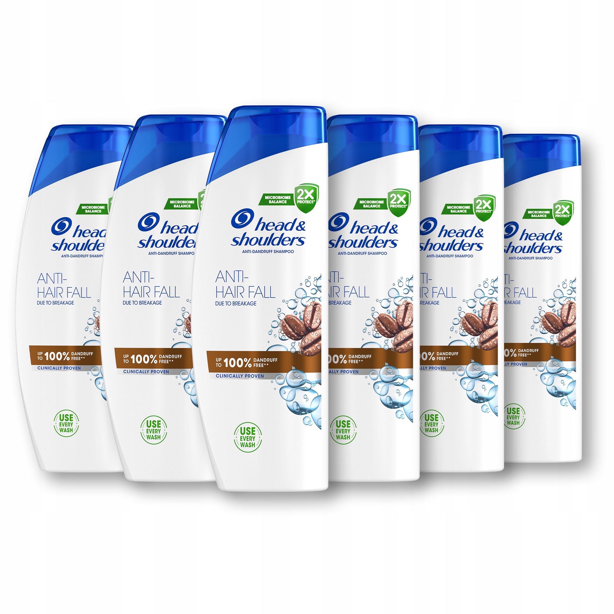 Šampón proti lupinám Head and Shoulders s kofeínom 6 x 400 ml